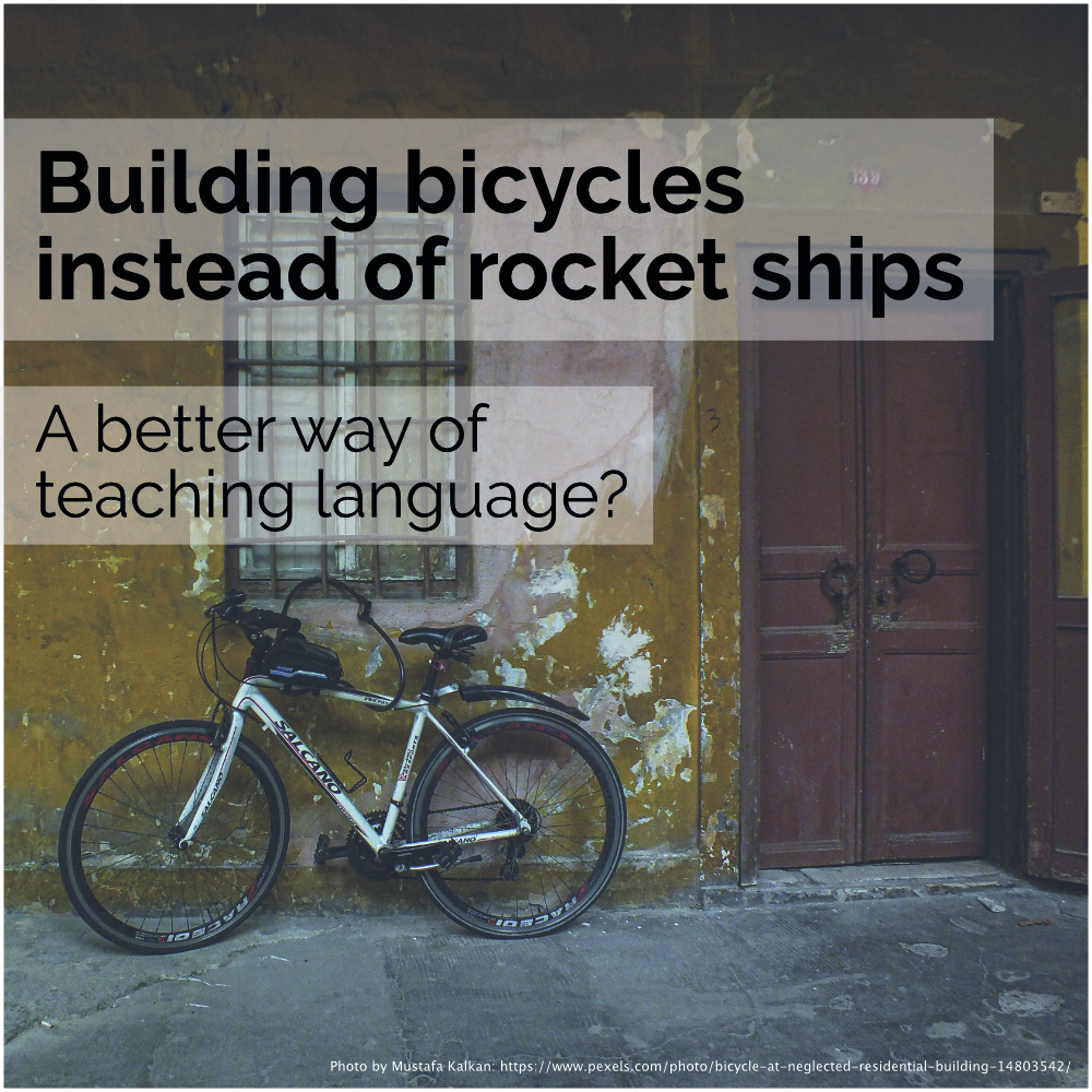 Building bicycles instead of rocket ships